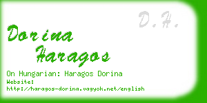 dorina haragos business card